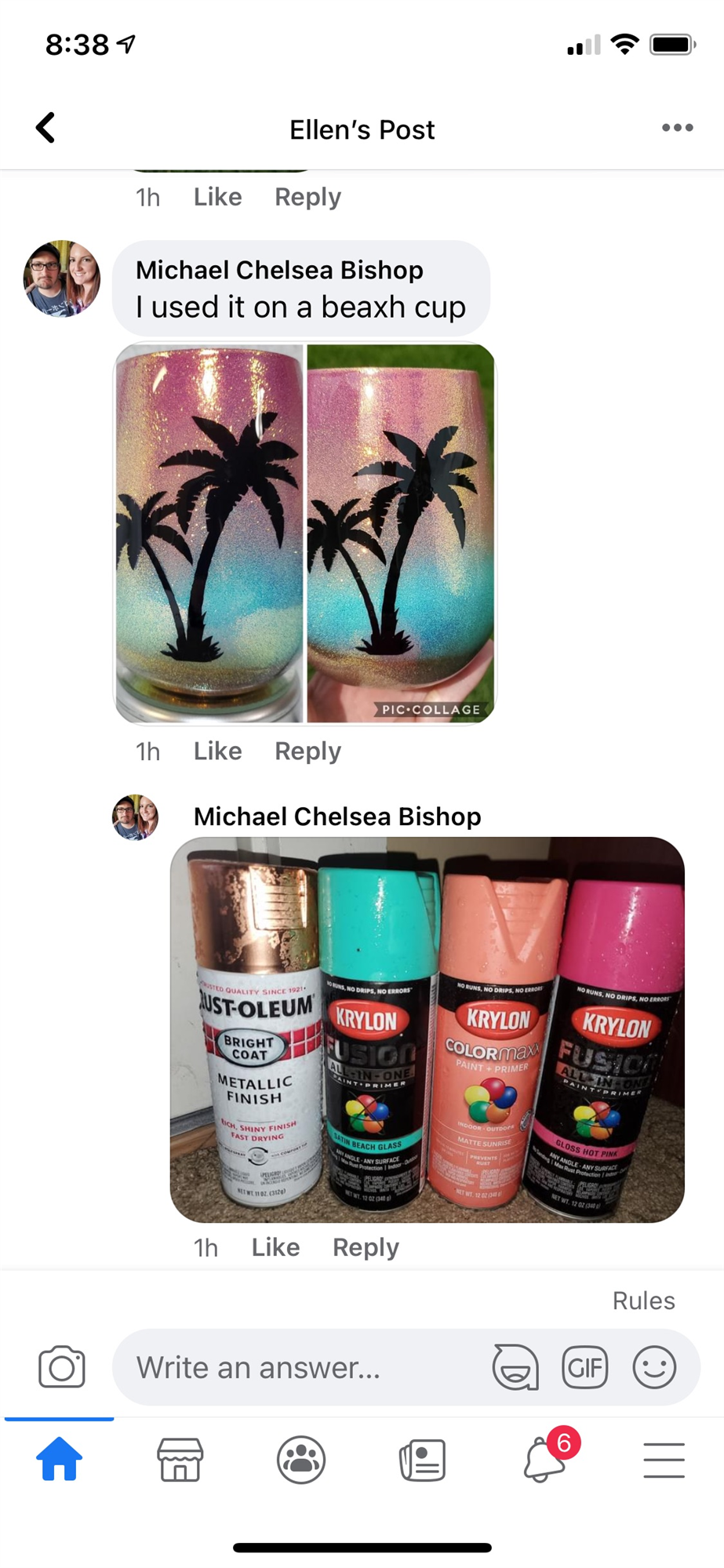 Palm trees tropical sunset tumbler