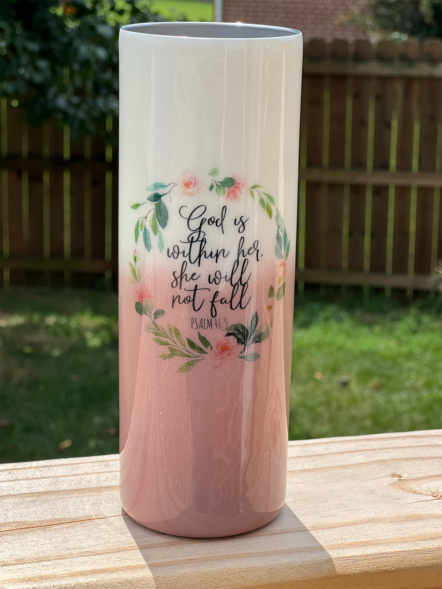 God is within her Psalm 46:5 tumbler