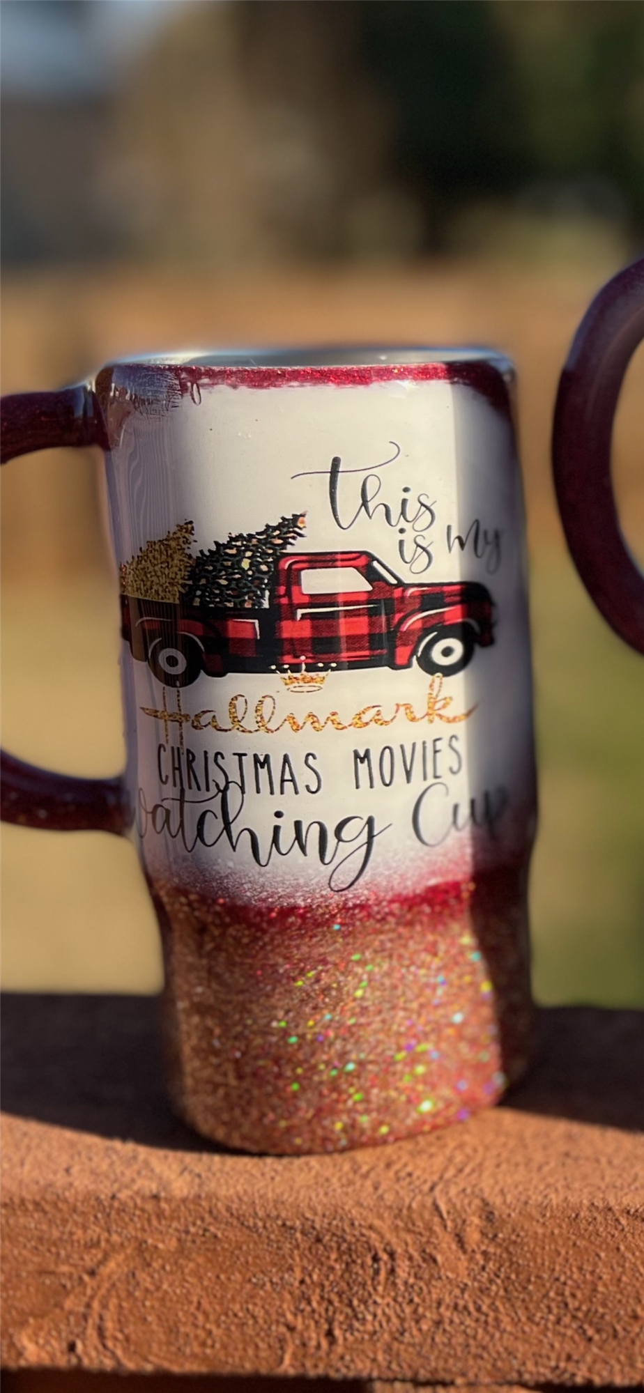 Hallmark Christmas movies watching cup